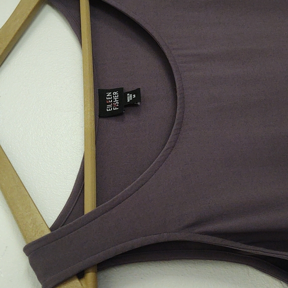 Eileen Fisher Purple Silk Blend Tank top Sz Med Women's - Picture 2 of 10